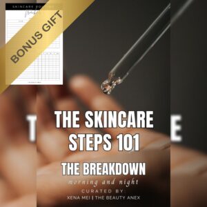 The Skincare Steps 101 - morning and night (Ebook) + Free Tracker